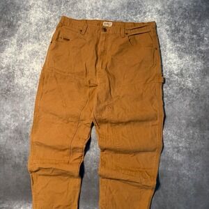 Schmidt Workwear‎ Mens Brown Cotton Double Knee Carpenter Pants 38x30 Workwear